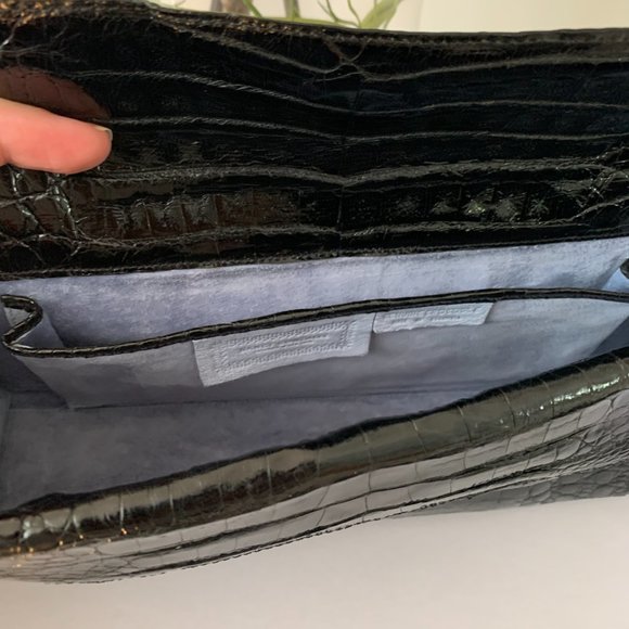 Nancy Gonzales crocodile clutch - Picture 4 of 6